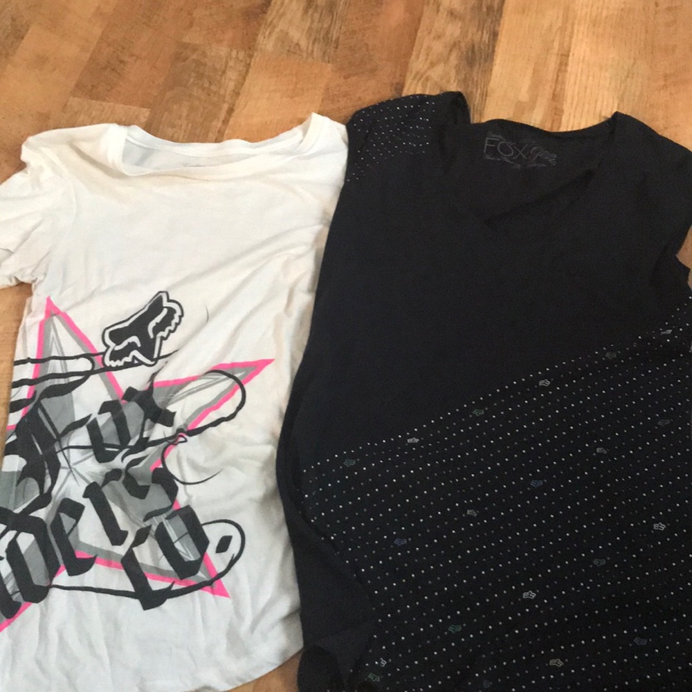 2 short sleeve Fox shirts